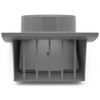 H&C VENT Grey Exhaust Hood Vent 190 mm with 125
