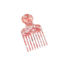 Afro Hair Pick Comb, Wide Teeth Curl with Plastic Texture Combs Hair Pick Use to Fixing Hair Tool for Women Afro Combs for Curly, Durable Sturdy Professional Barber Comb