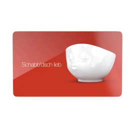 Fiftyeight T040116 Schnittenbrettchen Schabbdichlieb Red Schnittbrettchen Formica 14 x 23 x 1 cm Multicoloured