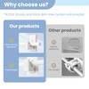 TKZTKZ No Drill Curtain Rod Brackets:Self Adhesive Curtain Rod Holders