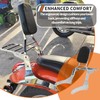 Comfortable Leather Backrest Sissy Bar + Luggage Rack Pad Compatible