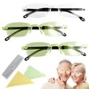 Giococo 3 Pcs of Intelligent Dual Focus Glasses, Presbyopia Glasses
