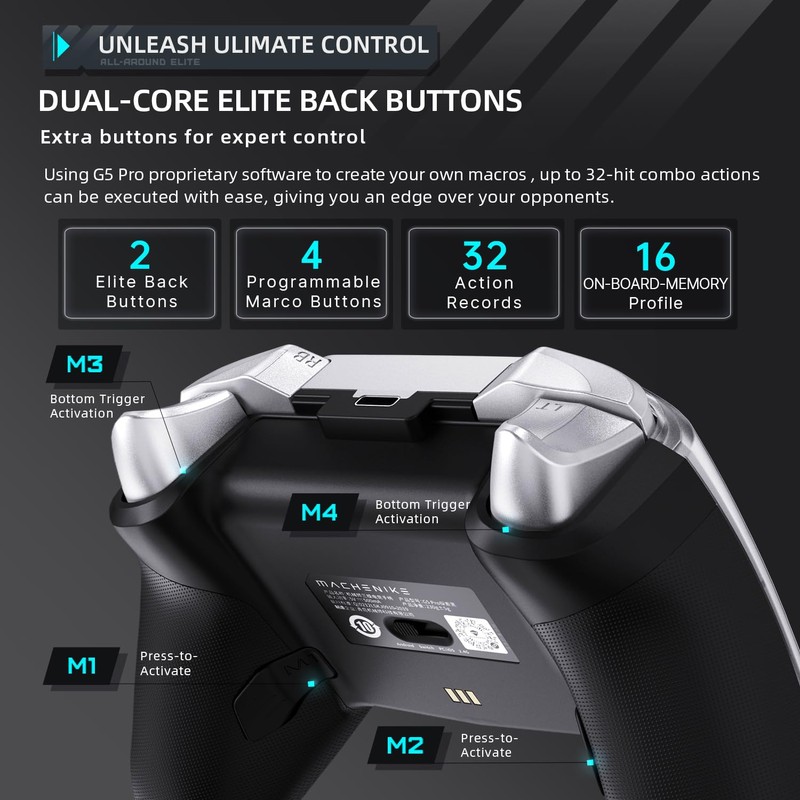 Machenike G5 Pro Wireless Gaming Controller for Windows PC,Switch,IOS&Android,PC Controller