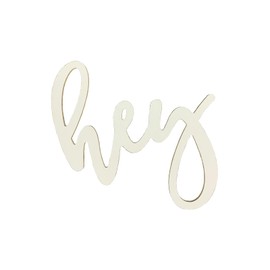 5PCS Hey Unfinished Wood Words Script Wooden Sign, Blank Hey Y’All Wooden Cutout for Wreath Crafts/Painting/Wall Decor/Letter Board