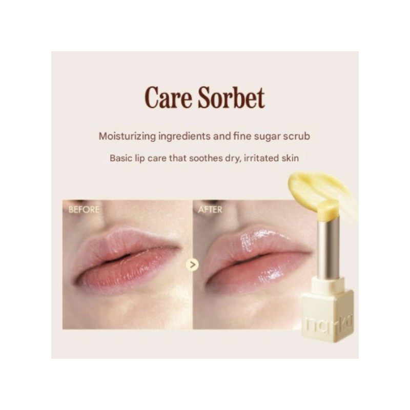NARKA Sugar Rubbing Lip Sorbet 4.5g, Color:03 Rose Mocha