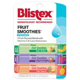 Blistex Fruit Smoothies Lip Protectant Assorted, 3 ct (Packaging May Vary)