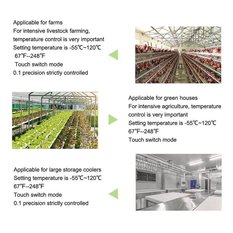 12v + Digital Temperature Controller, Intelligent Thermostat Adjustable Controller Switch
