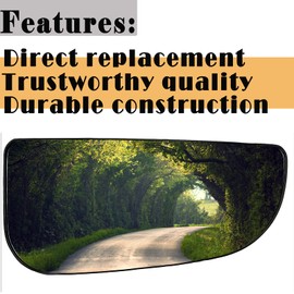 68067730AA Ram Passenger Side Lower Mirror Glass Compatible with 2009-2020 Dodge Ram 1500 2500 3500 4500 5500 Towing Mirror Ram Right Pass Convex Lower Mirror Glass with Bracket