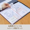 King Jim File Receipt/Receipt Scan Holder A4 Bifold Black 790-BK