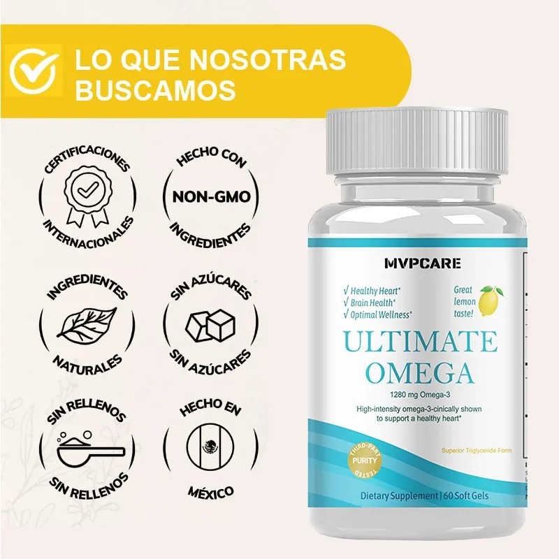 Natural Ultimate Omega 3 Capsulas Nordic Sabor Limn Mvpcare Limn
