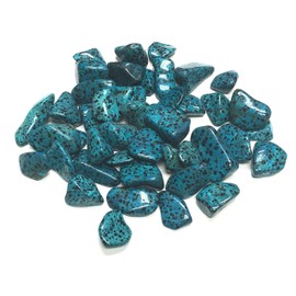 Zentron Crystal Collection Tumbled Blue Dalmation Jasper - Large 1" Pieces in Velvet Bag (1 Pound)