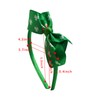 Ecuupas Green St. Patrick’s Day Headbands Shamrock Hairband Bow Clover