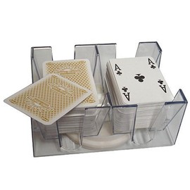 6 Deck Revolving Rotating Canasta Playing Card Tray