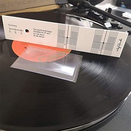 Cartridge Alignment Protractor Tool -Pickup Calibration Distance Gauge Protractor with Magnifier-Record LP Vinyl Turntable Phonograph Phono