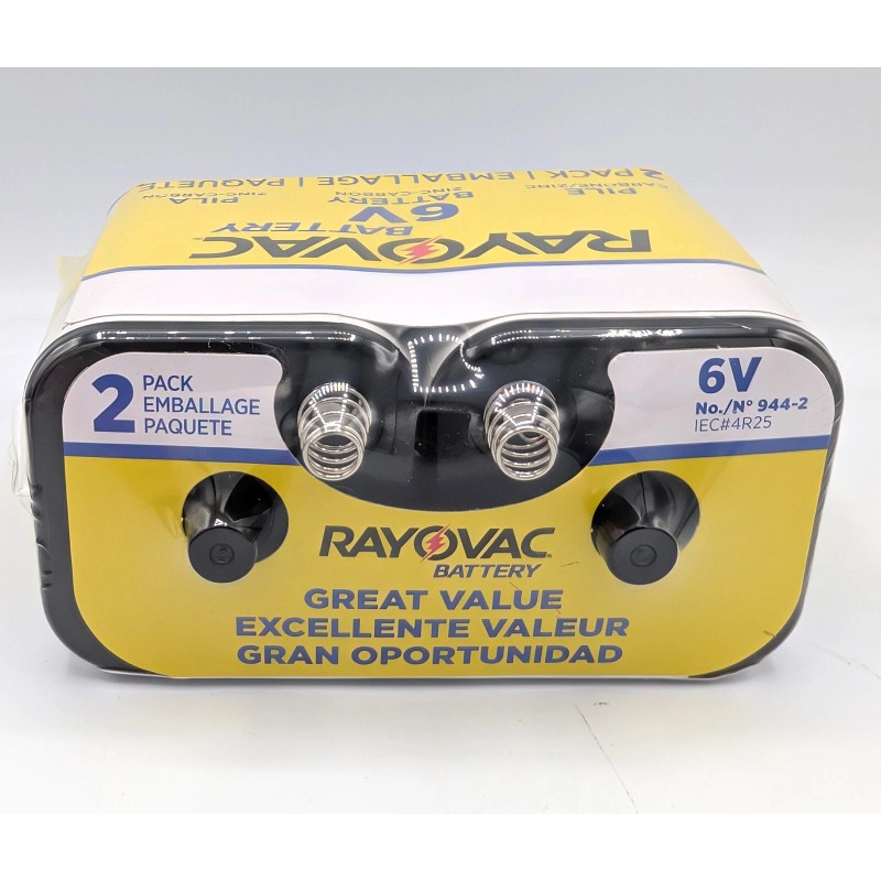 RAYOVAC Lantern Battery: 6V pila zinc-carbon Pack Of 4