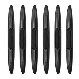 sourcing map 6pcs Car Door Edge Guards Protectors Anti-Collision Side Door Edge Protector Trim Strip Anti-Scratch Universal Vehicle Exterior Accessories for SUV Pickup Truck, Black