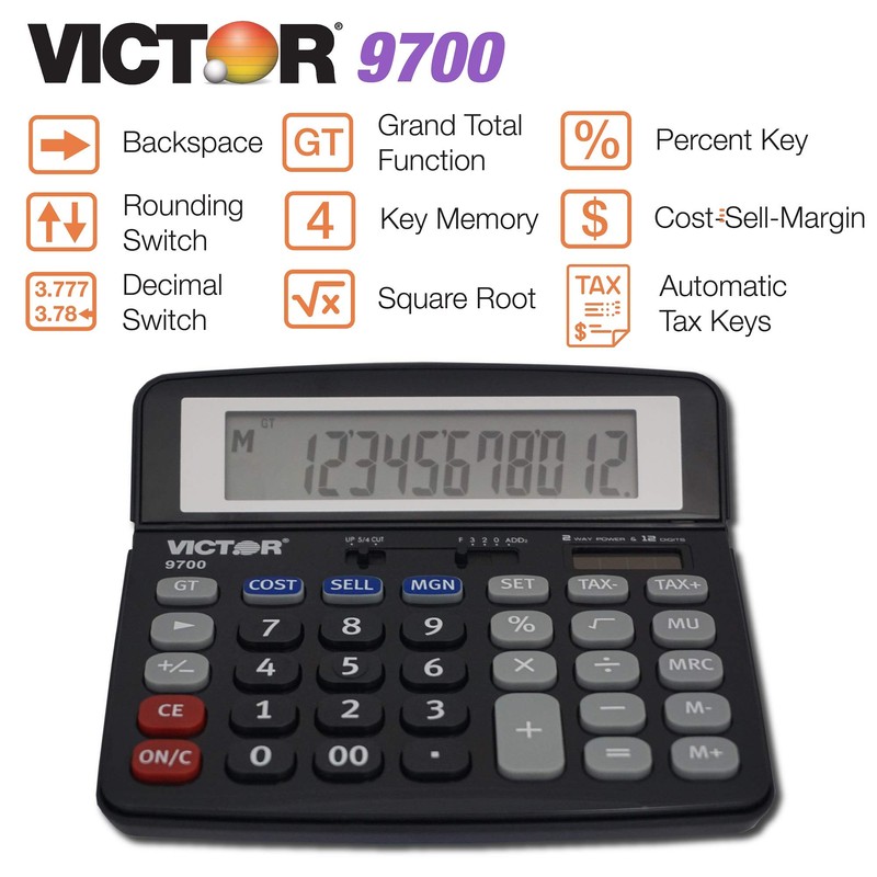 Victor Technology 9700 Standard Function Calculator