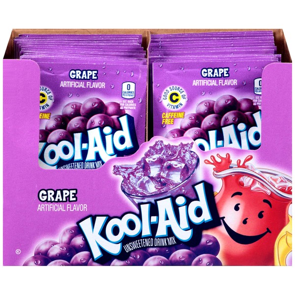 Kool-Aid Lemonade Flavored Unsweetened Caffeine Free Drink Mix, 48 Count (Pack of 2)
