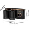 Toothbrush Holders Bathroom Accessories with Tootaste Dispenser, 2 Cups Toothbrush
