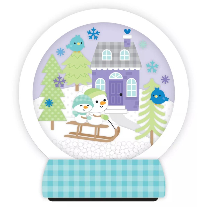 Doodlebug DIY Shaker Snow Globe Decorate for Holiday or Occasion