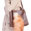 FAYZSOWSR Fox Tail Purse, Charm Faux Fur Tail Key Chain