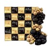 Aahanic 25PCS Black and Gold Square Foil Balloons Wall Backdrop