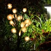 2pcs 20LED Solar Powered Fairy Lights Outdoor Dandelion Lamp Garden