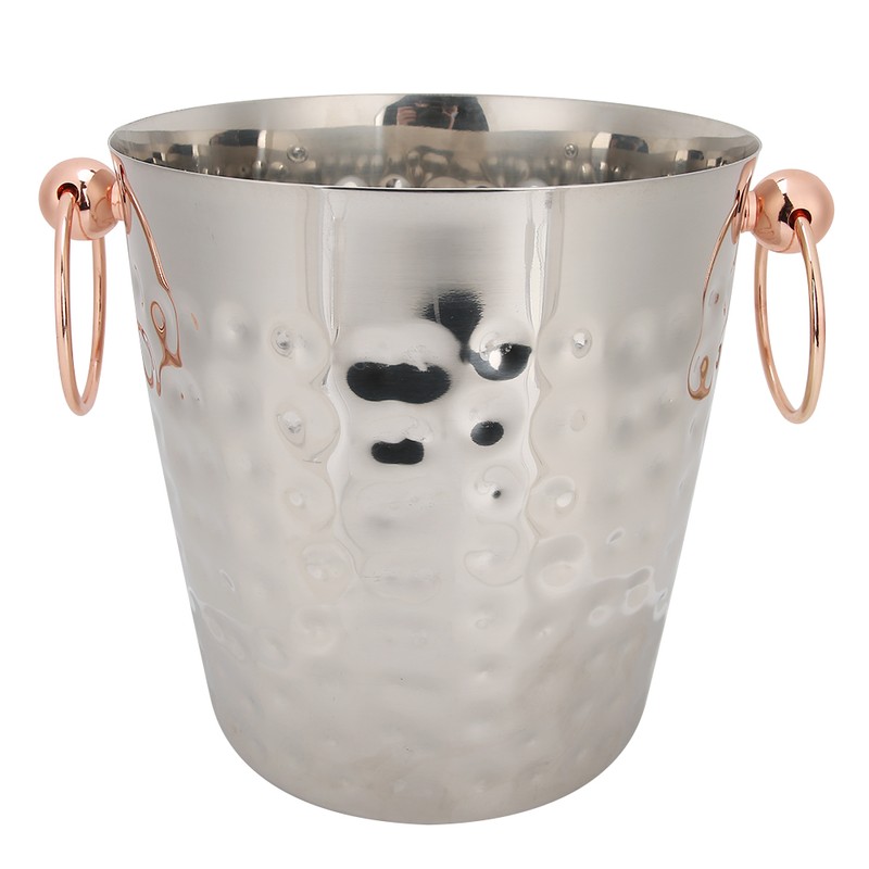 3L Portable Stainless Steel Ice Bucket Container Champagne Barrel with