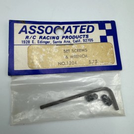 Team Associated Vintage Team Associated RC100 RC200 RC250 RC300 10-32 Set Screws and Wrench 1204