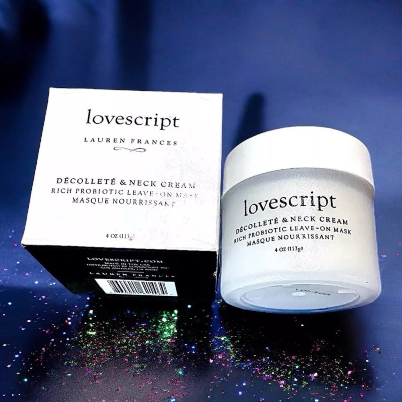 LOVESCRIPT Lauren Frances Decollete & Neck Cream Leave-On Mask NIB