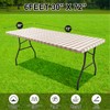 Smiry Rectangle Picnic Table Cloth, Elastic Waterproof Fitted Vinyl Tablecloths,