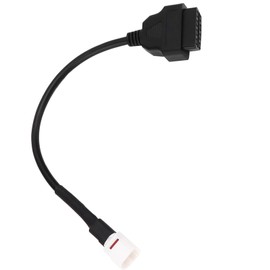 Diagnoseadapter für Motorrad, 4 Polig auf OBD2 Fehlercodeleser, Diagnose Scanner Kabel Steckverbinder für Yamaha XT1200ZE FJR 1300 MT10 FZ10 XSR 900 XSR700