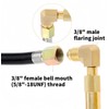 Wzenclave Propane Elbow Adapter for Blackstone, Brass 3/8" Male Flare