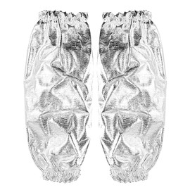 1000 Degree Heat Resistant Aluminum Foil Fireproof Oversleeve Arm Guard Protection Gloves