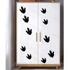 Dinosaur Footprints Stickers 45 pcs Dinosaur Tracks Decals Removable Peel