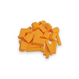 Generic Replacement Pieces for Settlers of Catan Board Game - Includes Extra Bonus Pieces (Orange)