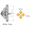 Birsppy 1 pair x Genuine Hafele INDAUX Supra Metal Drawers