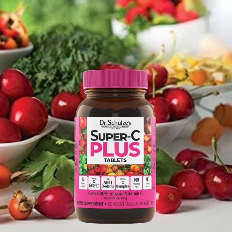 Dr. Schulze's Super-C Plus - Vitamin C Supplement for Immune