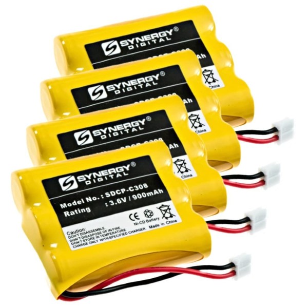 General Electric 26980 Cordless Phone Battery Combo-Pack Includes: 4 x