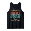 Retro Badge Worlds Best Security System Installer Tank Top