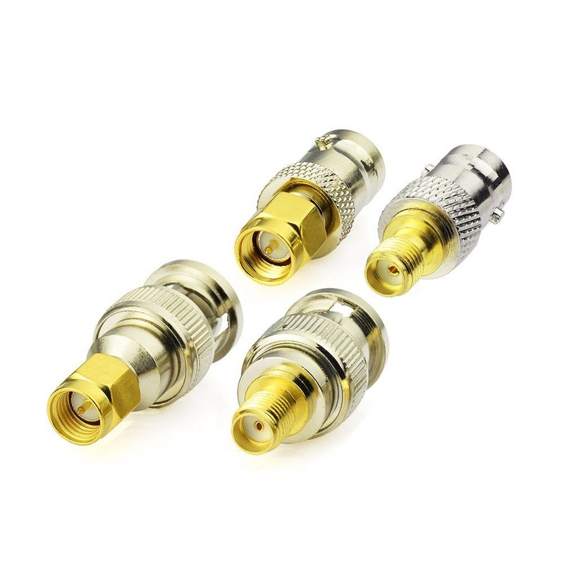 Eightwood Antenna Adapter Kit SMA to BNC 4 Type for