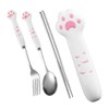 Vaguelly 1 Set Portable Stainless Steel Cutlery Set with Case