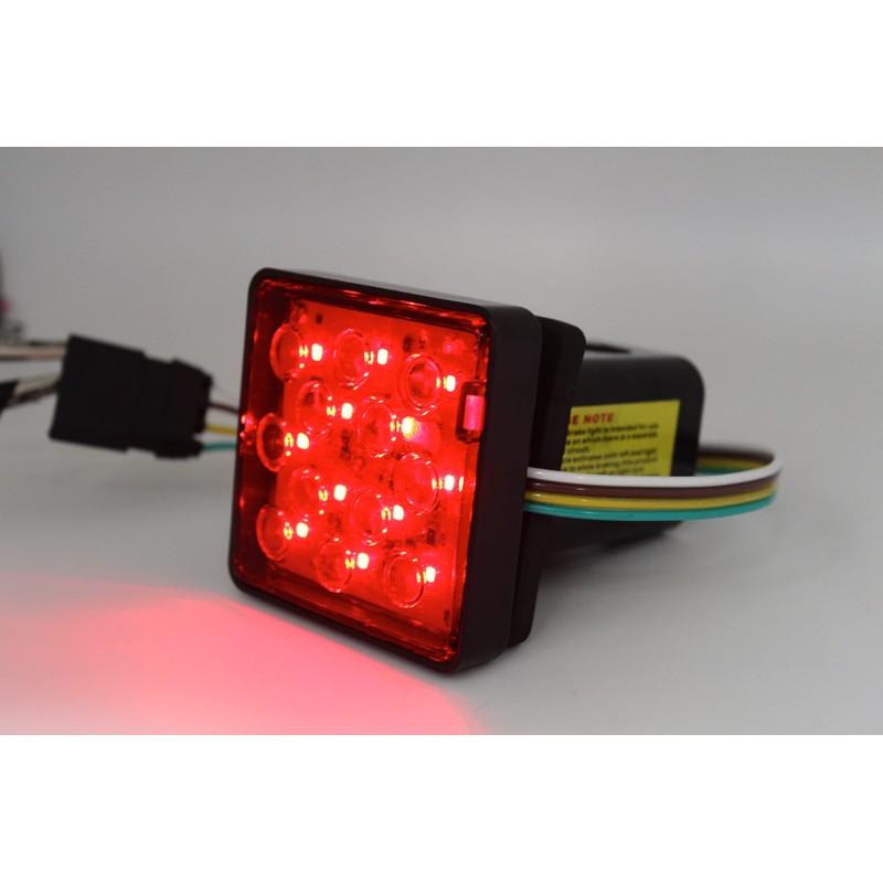 MAXXHAUL 50021 Trailer Hitch Cover with 12 LED's Brake and