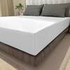 wyewye Single Fitted Sheet, White, 90x190 cm with 40 cm