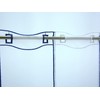 Clever-Kauf-24 Net Curtain Anchor Embroidered Bistro Curtain Blue White Height