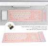 Silicone Keyboard 107 Keys Waterproof Dustproof Folding Two Colors 2.4G