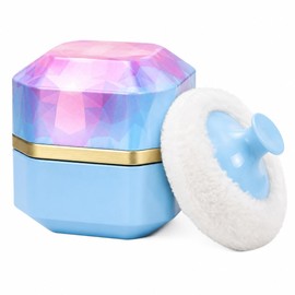 Esponja Y Envase Para Polvos Corporales, Envase Portátil De 8,5 Cm Con Borla Suave, Estuche Para Polvos, Ideal Para Bebés, Mujeres, Uso Doméstico Y...