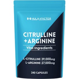  Hulk Factor Citrulline Arginine 66000mg Supplement Zinc Maca 12 carefully selected types 240 tablets Domestic production