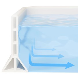 YISUIPU 3.8'' High Shower Threshold Water Dam Collapsible Shower Water Splash Guard for Shower Water Blocker for Wet and Dry Separation Bathroom and Kitchen (43 Inch)