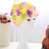 Floral Petal Ladies Bathing Swim Cap Women Retro Swim Hat